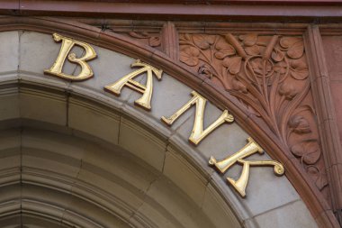 Banka işareti closeup