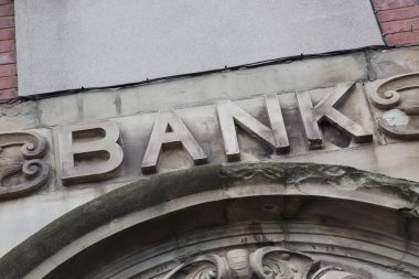Banka işareti closeup