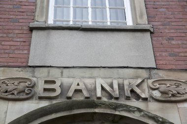 Banka işareti closeup