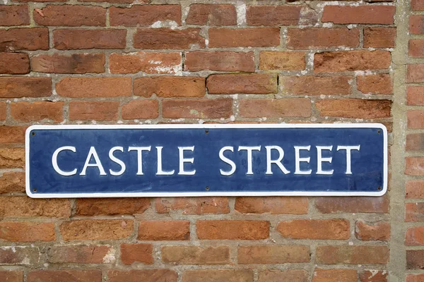 Castle Street jel, Warwick — Stock Fotó