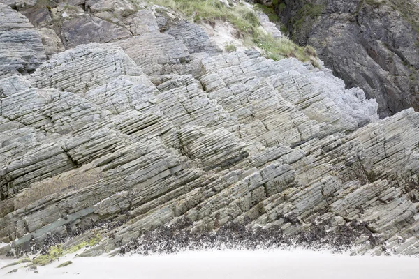 Kaya oluşumu, Maghera Beach, Ardara — Stok fotoğraf