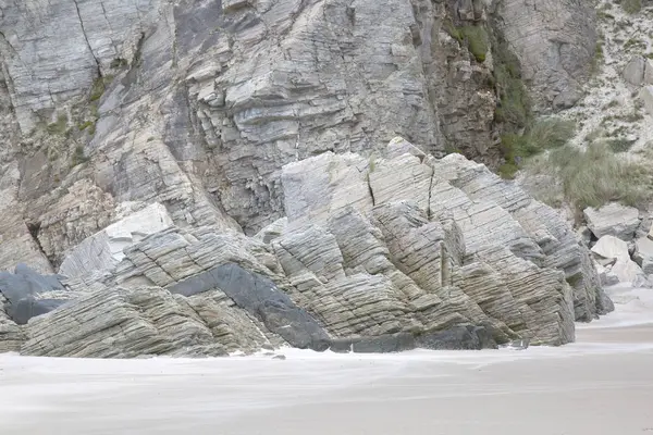 Kaya oluşumu, Maghera Beach, Ardara, Donegal — Stok fotoğraf