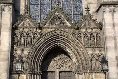 St Giles katedral kilise cephe; Royal Mile; Lawnmarket; EDI