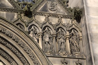 St Giles katedral kilise cephe; Royal Mile; Lawnmarket; EDI