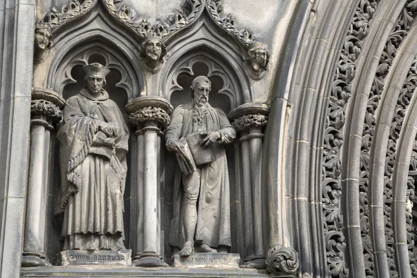 Cattedrale di San Giles Facciata della Chiesa, Royal Mile; Prato mercato; Edinbu — Foto Stock