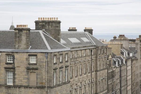 Construindo fachadas da Royal Mile Street; Edimburgo — Fotografia de Stock