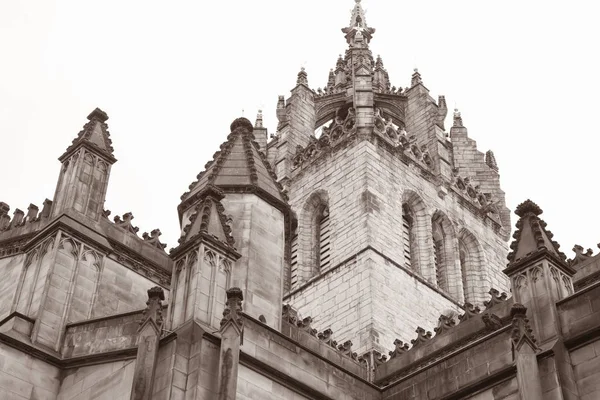 Cattedrale di San Giles Facciata della Chiesa, Royal Mile; Prato mercato; Edinbu — Foto Stock