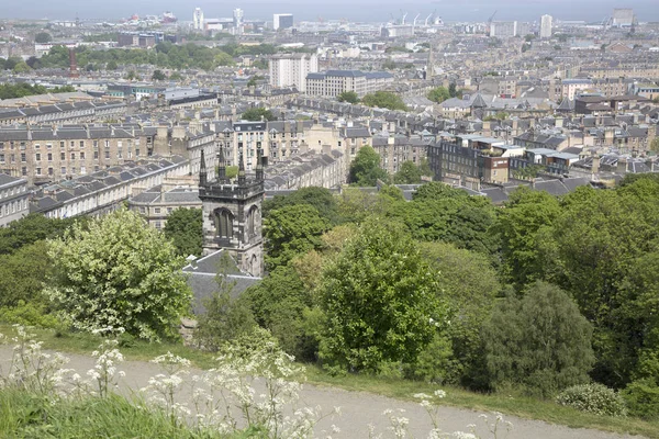 Edinburgh üzerinden görünüm Cityscape; İskoçya