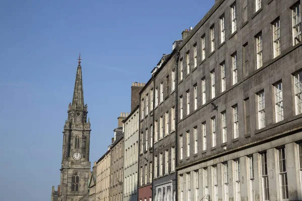 Tron kirk church und royal mile street; edinburgh — Stockfoto