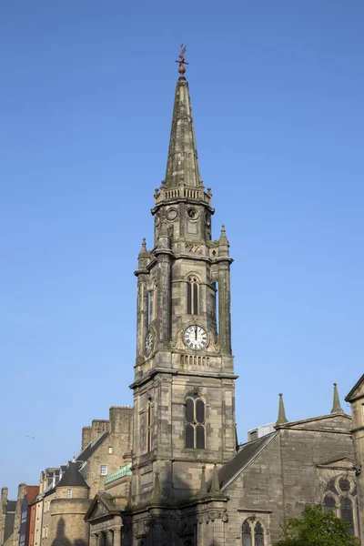 Tron Kirk Church Tower, Royal Mile Street; Эдинбург — стоковое фото