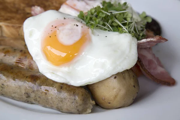 Schottisches Frühstück im Café, edinburgh — Stockfoto