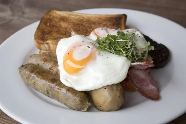 Schottisches Frühstück im Café, edinburgh — Stockfoto