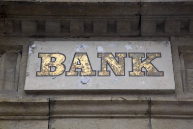 Taş cephe banka işareti