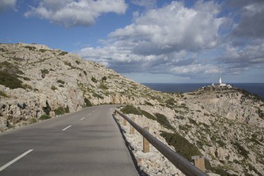 Deniz feneri ve Open Road; Formentor; Mayorka