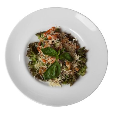 Salata lokantası yemeği tabakta.