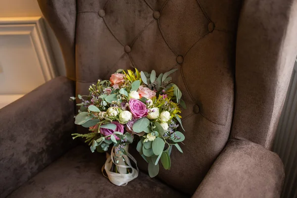 Ανθοδέσμη Νύφης Για Λουλούδια Γάμου — Φωτογραφία Αρχείου