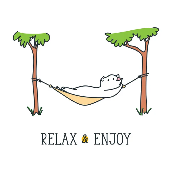 Relax and enjoy — Stock Vector