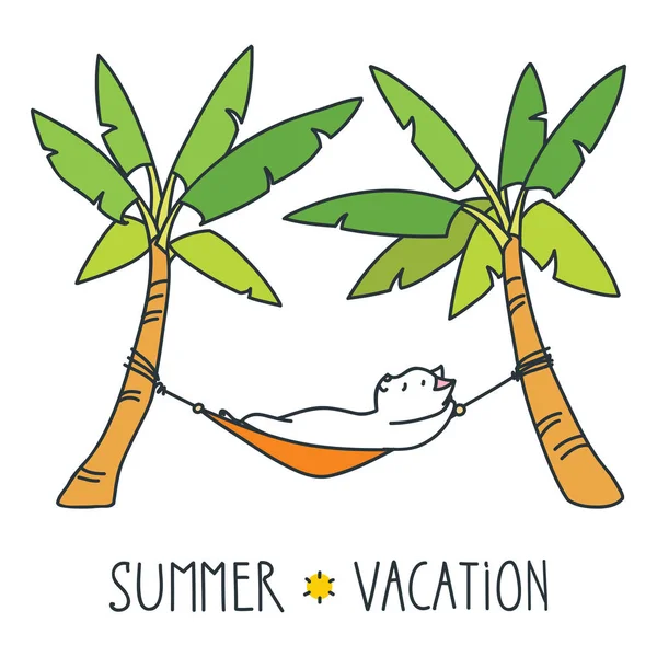 "Vacaciones de verano "ilustración — Archivo Imágenes Vectoriales