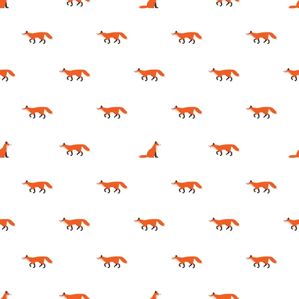 Modèle avec des renards — Image vectorielle