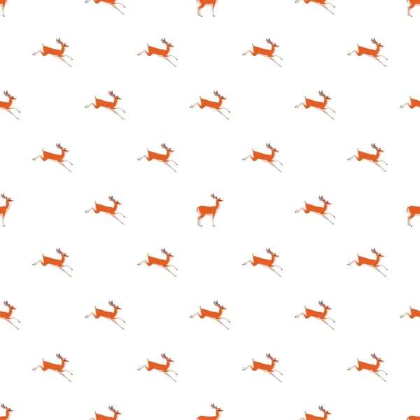 Motif avec cerf — Image vectorielle