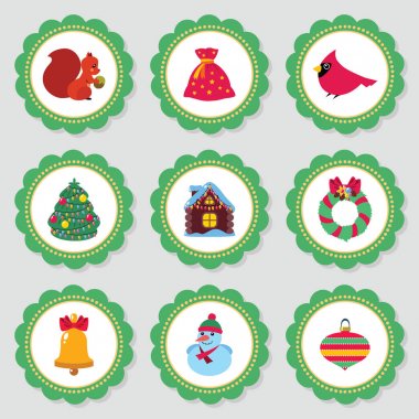 Şirin cupcake toppers kümesi