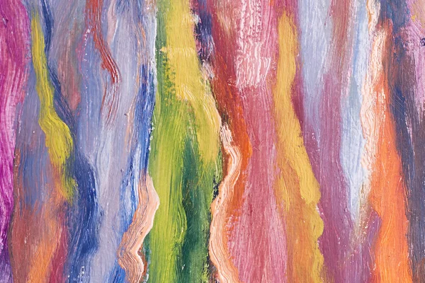 Verticale geabstraheerd kleurrijke strepen. Veelkleurige olie textuur. Penseelstreken op doek. Fragment van de illustratie. Moderne kunst. — Stockfoto