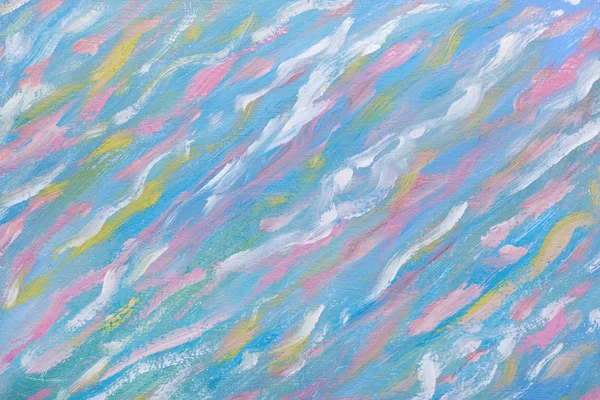 Akvarellmålning. Abstraherade vågor på olja duk. Vattenuttag. Ett konstverk. Vacker bild målad av en begåvad person. — Stockfoto