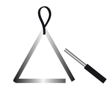 Beyaz arka plan üzerinde üçgen