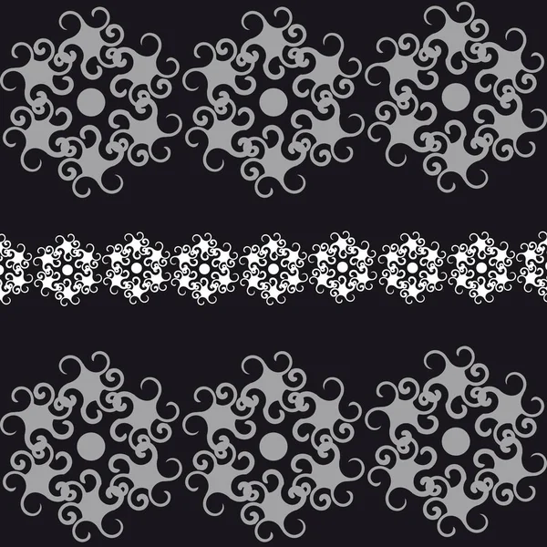Symboles abstraits sur fond noir — Image vectorielle