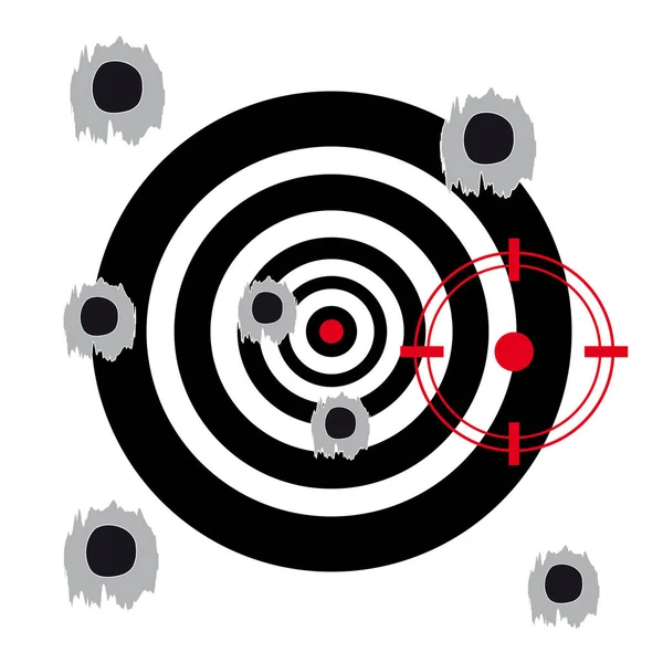 Beyaz arka plan üzerinde hedef