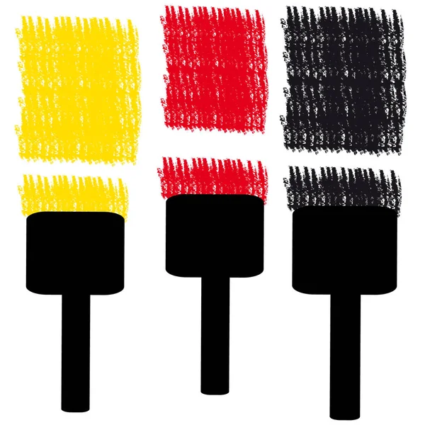 Brosse sur fond blanc — Image vectorielle