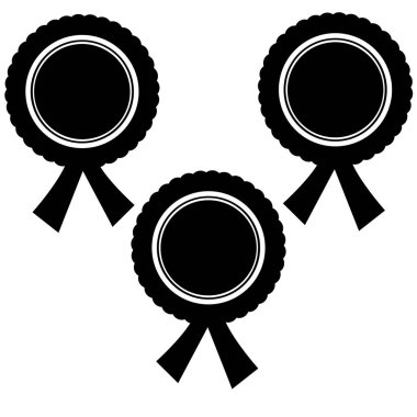 Beyaz arka planda siyah palaska