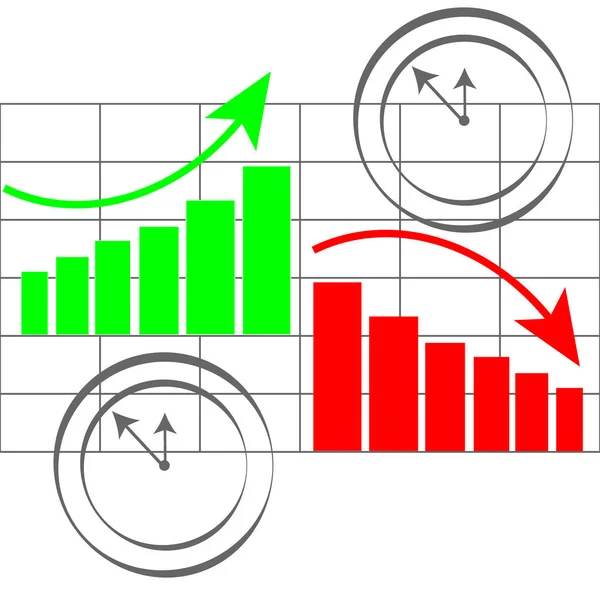 Fehér háttér absztrakt grafikon — Stock Vector