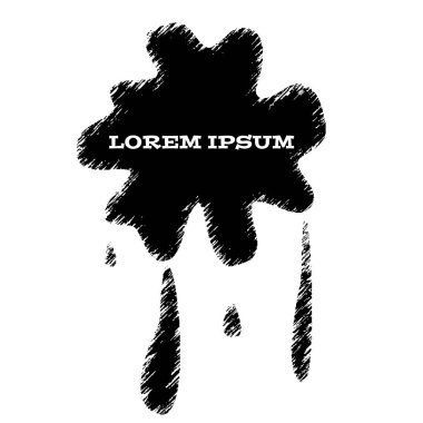 Beyaz arka plan üzerinde leke