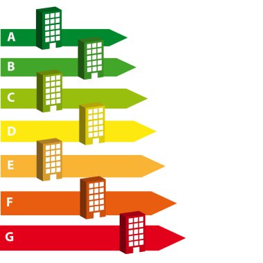 Beyaz arka plan üzerinde izole enerji oluşturuyor etiket
