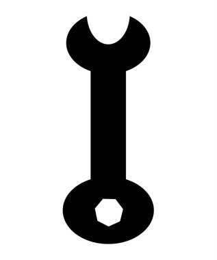 Beyaz arka plan üzerinde izole anahtar. Endüstriyel Araçlar.