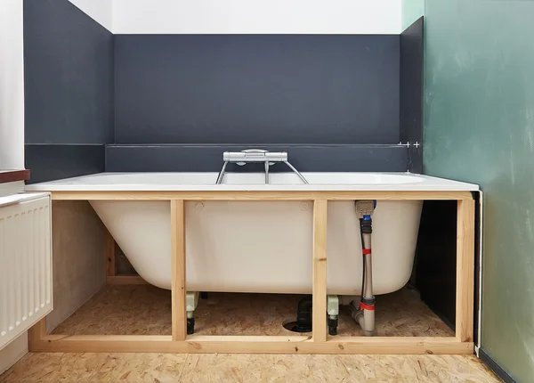Remodeling ett badrum — Stockfoto