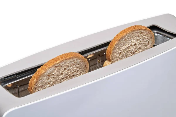 Een klassieke broodrooster geïsoleerd met uitknippad — Stockfoto