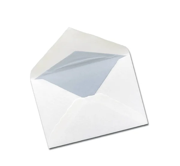 Zarf üzerinde beyaz bankamatik izole — Stok fotoğraf