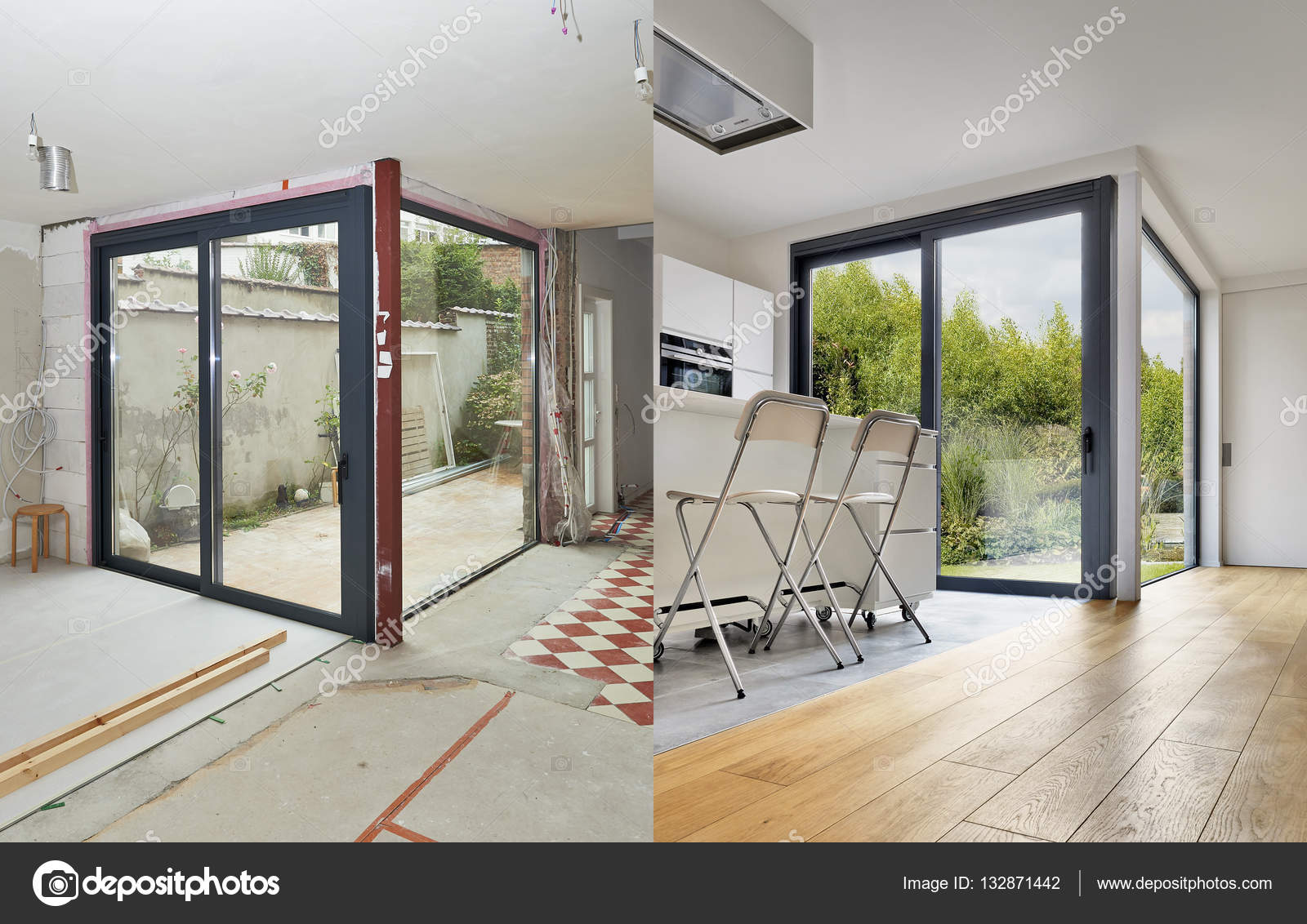 Renovatie van het interieur van een Modern appartement voor en na ... Renovatie van het interieur van een Modern appartement voor en na ...
