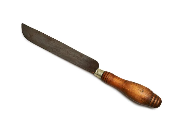 Rusty cuchillo de carnicero aislado —  Fotos de Stock