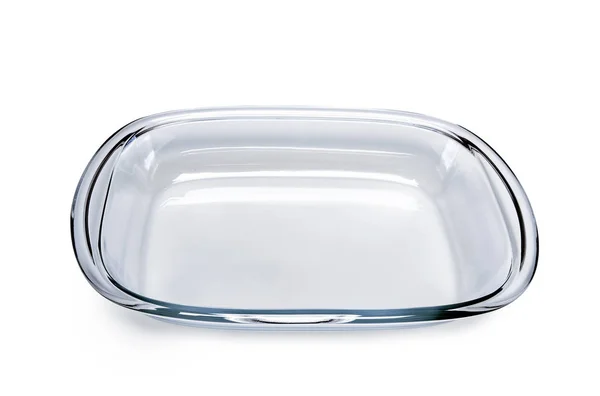 Empty glass dish for cooking with oven — Stock Photo, Image
