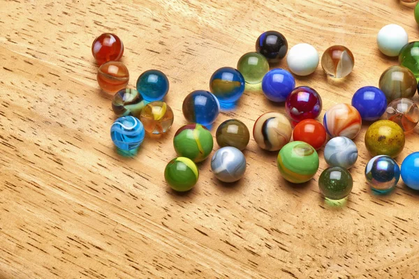 Lote de mármores multicoloridos — Fotografia de Stock