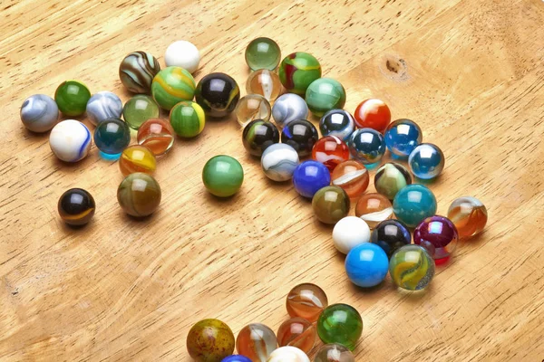 Lot of Multi colored Marbles — Stock Photo, Image