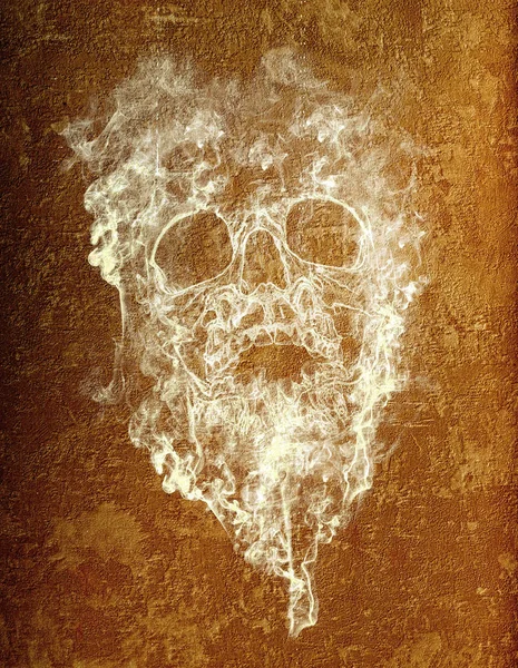 Grunge background with skull — Stock Photo, Image