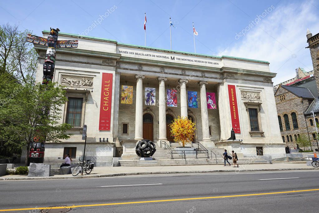 Fachada del Museo de Bellas Artes de Montreal 2024