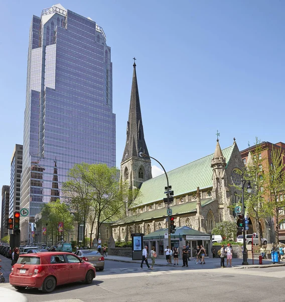 Montreal anglikanska Christ Church Cathedral — Stockfoto