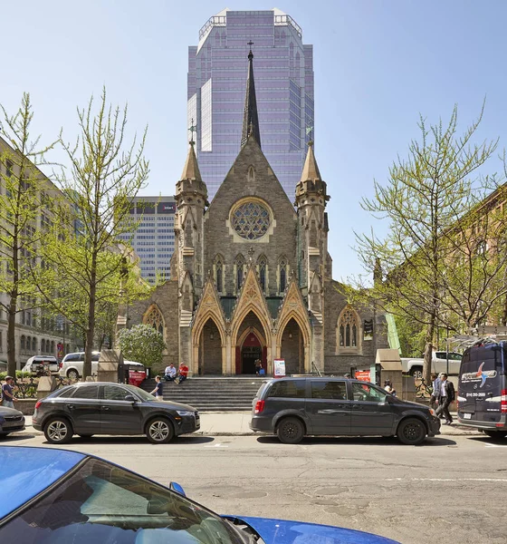 Montreal Anglican Christ Church Cathedral — Stock Photo, Image