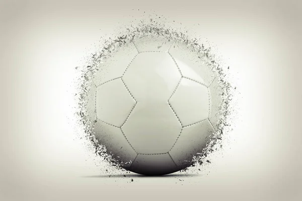 グラデーションの背景にはサッカー ボール — ストック写真