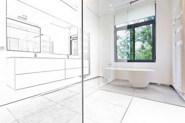 modern lüks banyo